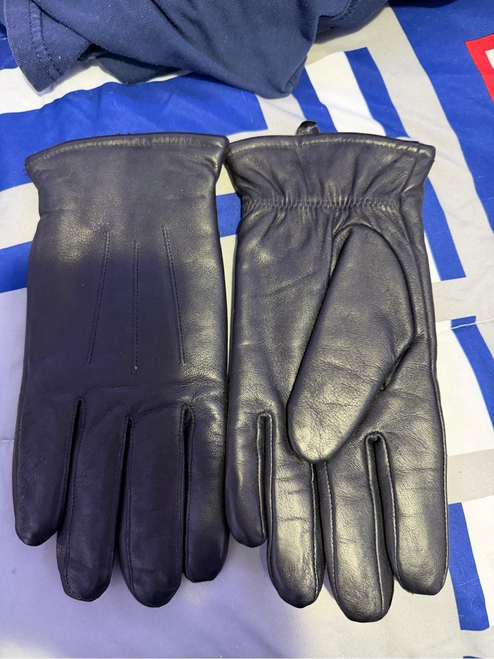 3M Thinsulate Black Leather Men's Gloves - Insulated Dress Gloves